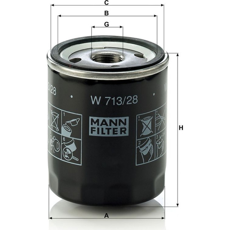 Ölfilter W 713/28 Ölfilter W 713/28