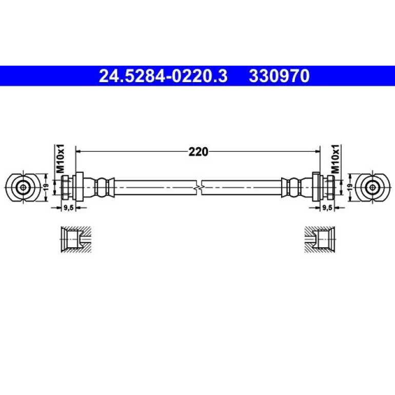 Bremsschlauch 24.5284-0220.3 Bremsschlauch 24.5284-0220.3
