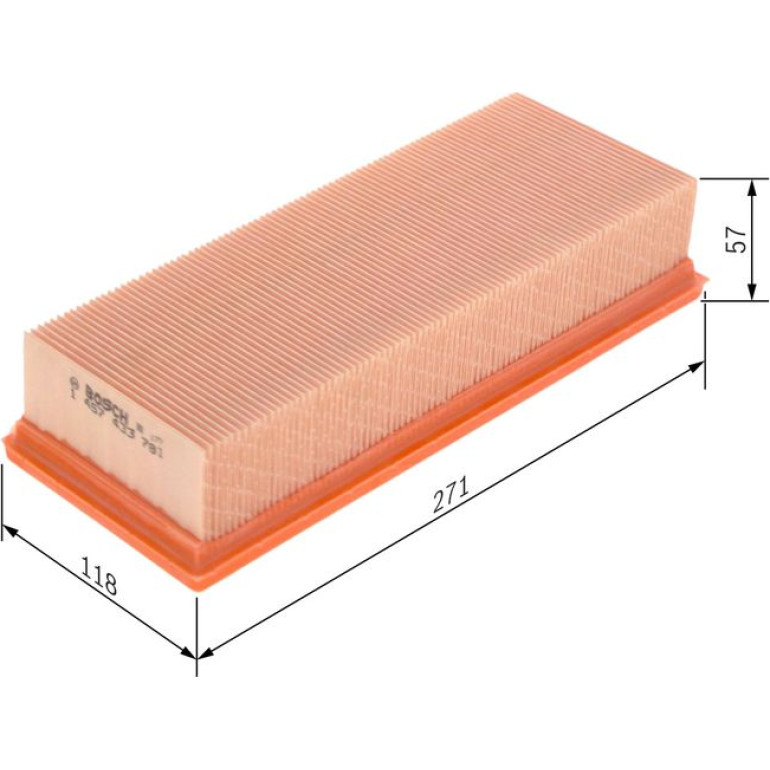 BOSCH 1 457 433 781 Luftfilter BOSCH 1 457 433 781 Luftfilter