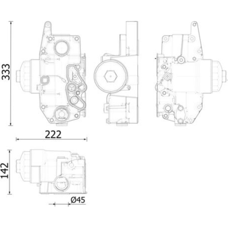 Ölkühler, Motoröl CLC 310 000S