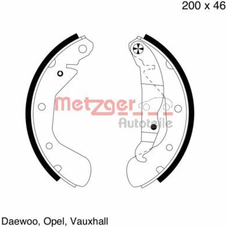 Bremsbackensatz MG 564 Bremsbackensatz MG 564