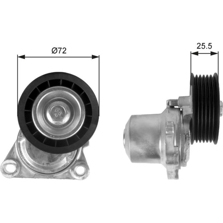 Spannrolle, Keilrippenriemen T38408 Spannrolle, Keilrippenriemen T38408