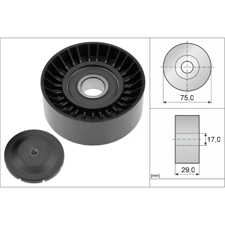 Umlenk-/Führungsrolle, Keilrippenriemen 532 0536 10 Umlenk-/Führungsrolle, Keilrippenriemen 532 0536 10