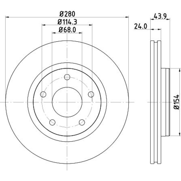 Bremsscheibe 8DD 355 117-321 Bremsscheibe 8DD 355 117-321