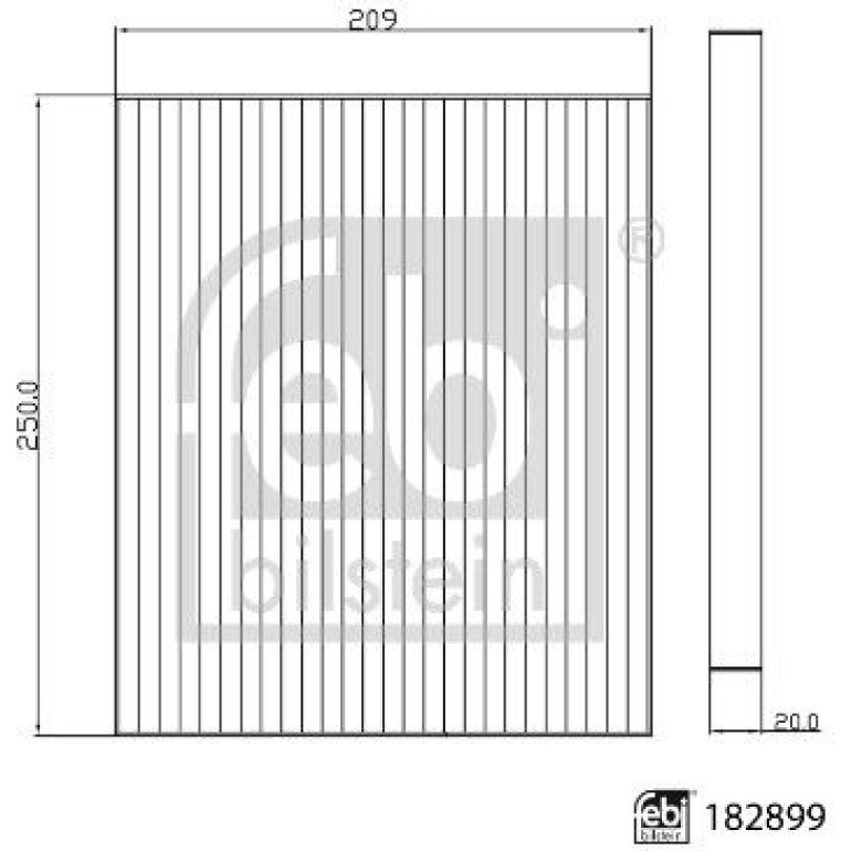 FEBI BILSTEIN 182899 Innenraumfilter FEBI BILSTEIN 182899 Innenraumfilter