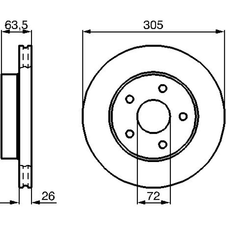 Bremsscheibe 0 986 478 772 Bremsscheibe 0 986 478 772