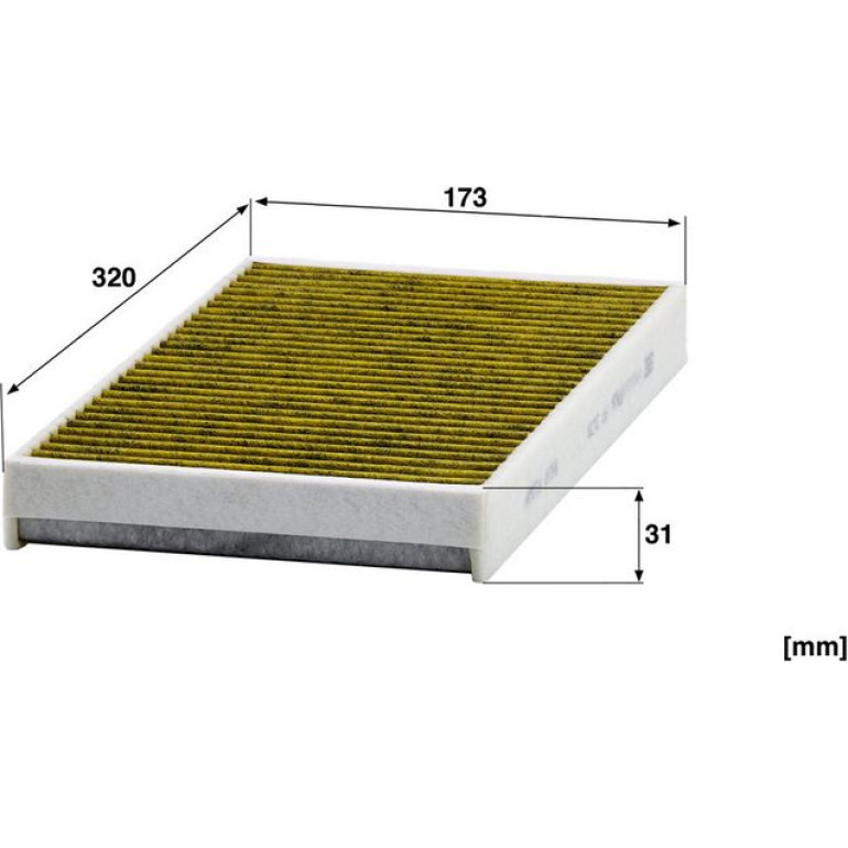 MANN-FILTER FP 3139 Innenraumfilter FreciousPlus Aktivkohlefilter mit Polyphenol, antibakteriell, Feinstaubfilter (PM 2.5)