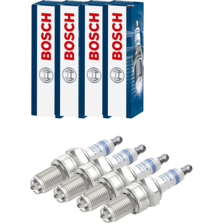 4 x BOSCH 0 242 240 648 Zündkerze FR6KDC Nickel