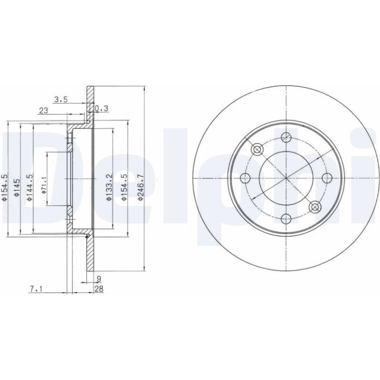 Bremsscheibe BG3653