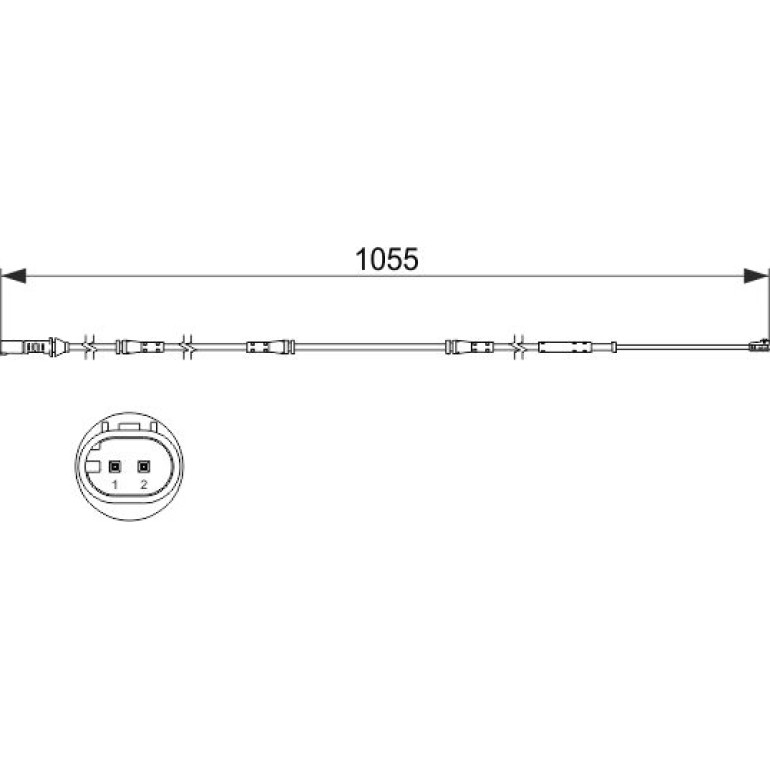 Warnkontakt, Bremsbelagverschleiß 1 987 473 508 Warnkontakt, Bremsbelagverschleiß 1 987 473 508