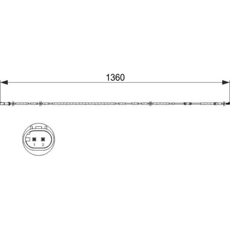 Warnkontakt, Bremsbelagverschleiß 1 987 473 518 Warnkontakt, Bremsbelagverschleiß 1 987 473 518