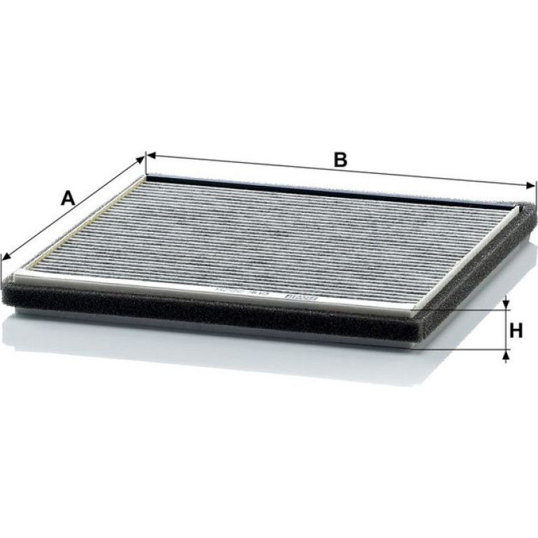 MANN-FILTER CUK 2225 Innenraumfilter, Aktivkohlefilter