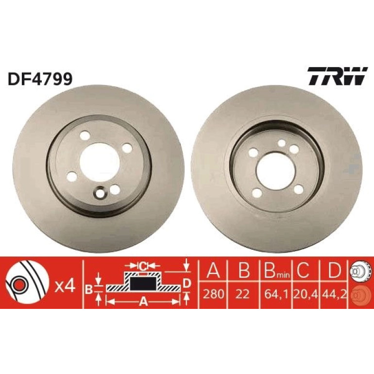 Bremsscheibe DF4799 Bremsscheibe DF4799