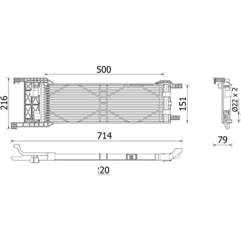 Ölkühler, Automatikgetriebe CLC 330 000P Ölkühler, Automatikgetriebe CLC 330 000P