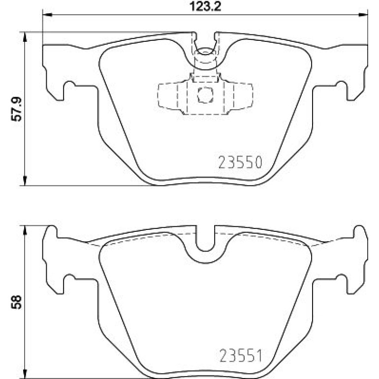 Bremsbelagsatz, Scheibenbremse 8DB 355 011-801 Bremsbelagsatz, Scheibenbremse 8DB 355 011-801