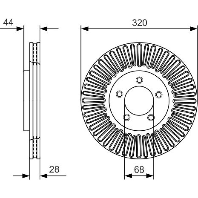 Bremsscheibe 0 986 479 D19