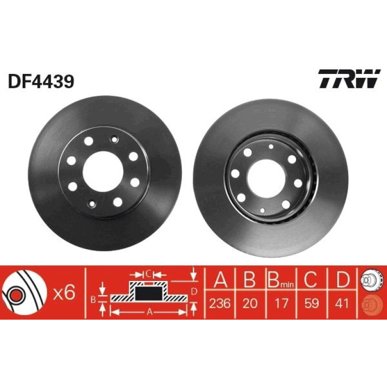Bremsscheibe DF4439 Bremsscheibe DF4439