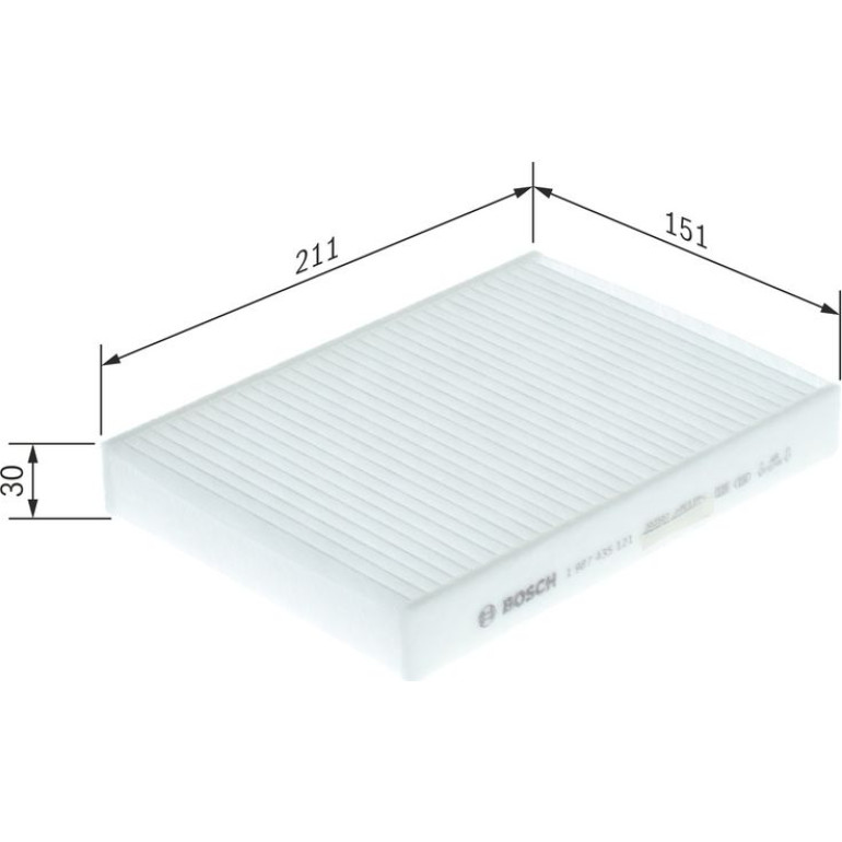 Filter, Innenraumluft 1 987 435 121 Filter, Innenraumluft 1 987 435 121