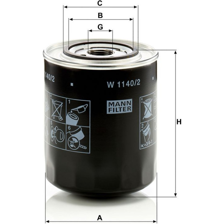 Ölfilter W 1140/2 Ölfilter W 1140/2
