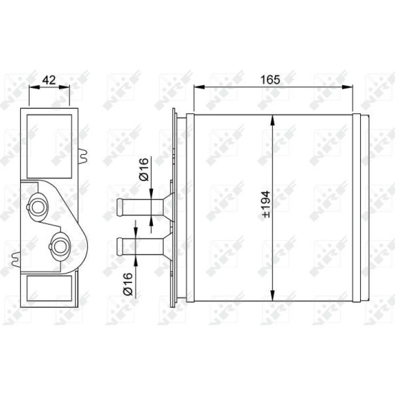 Wärmetauscher, Innenraumheizung 53204 Wärmetauscher, Innenraumheizung 53204