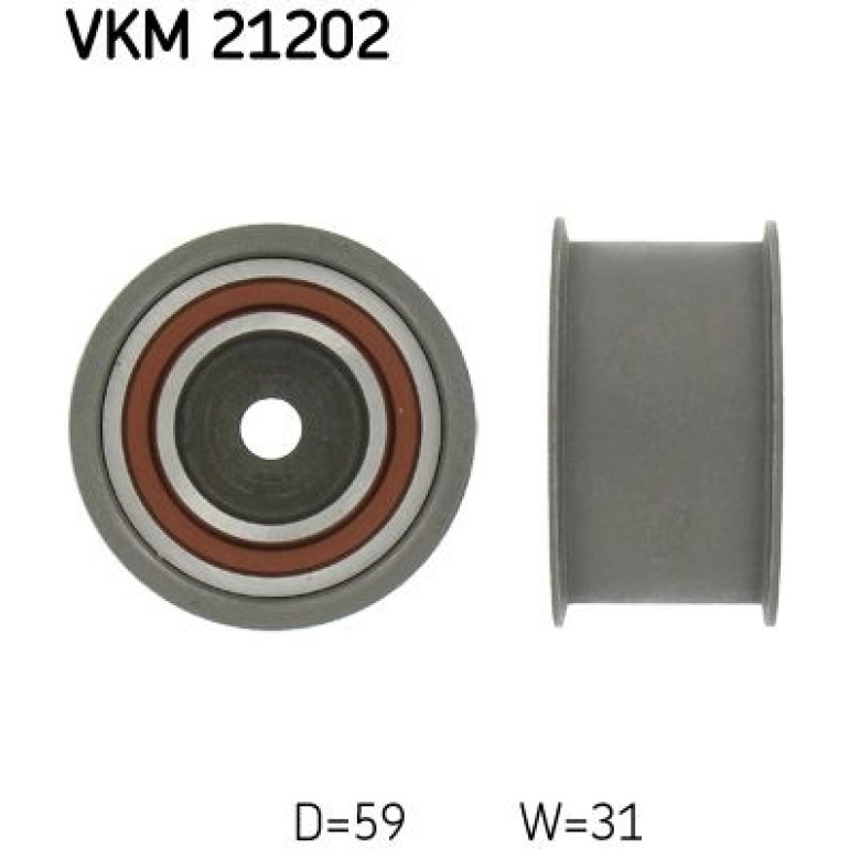 Umlenk-/Führungsrolle, Zahnriemen VKM 21202 Umlenk-/Führungsrolle, Zahnriemen VKM 21202