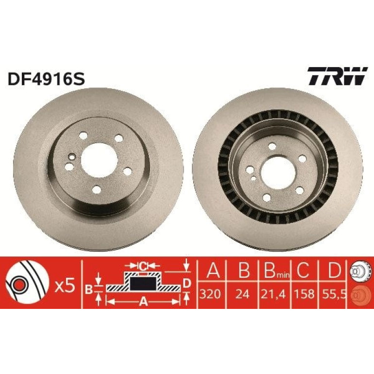 Bremsscheibe DF4916S Bremsscheibe DF4916S