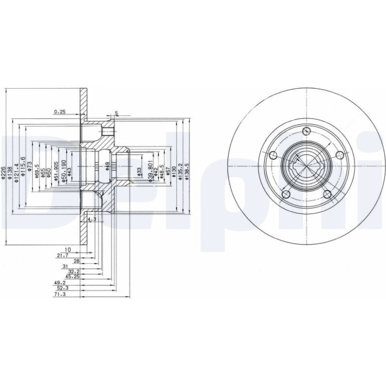 Bremsscheibe BG2714 Bremsscheibe BG2714
