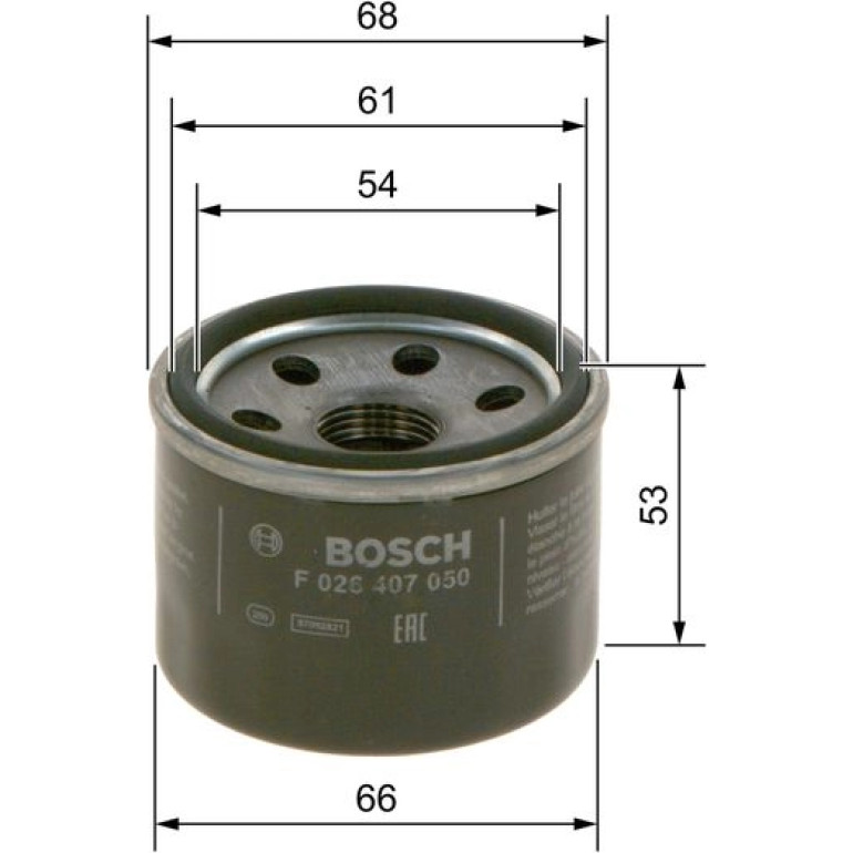 BOSCH F 026 407 050 Ölfilter