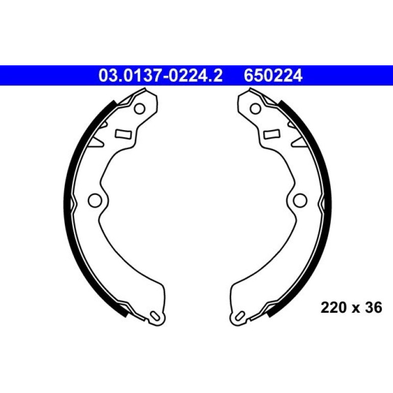 Bremsbackensatz 03.0137-0224.2
