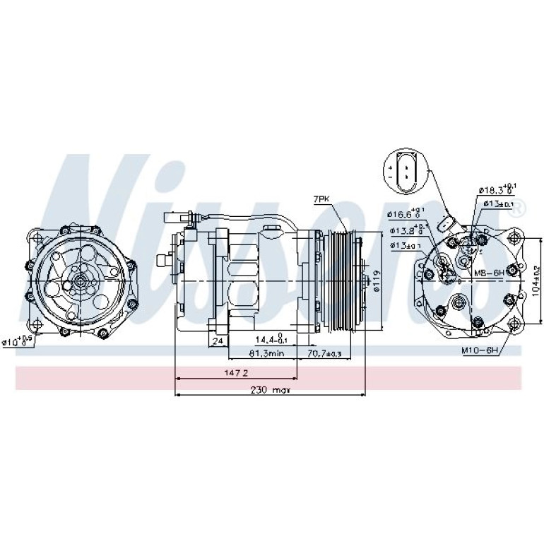 Kompressor, Klimaanlage 89117 Kompressor, Klimaanlage 89117