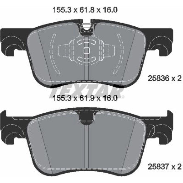 Bremsbelagsatz, Scheibenbremse 2583605