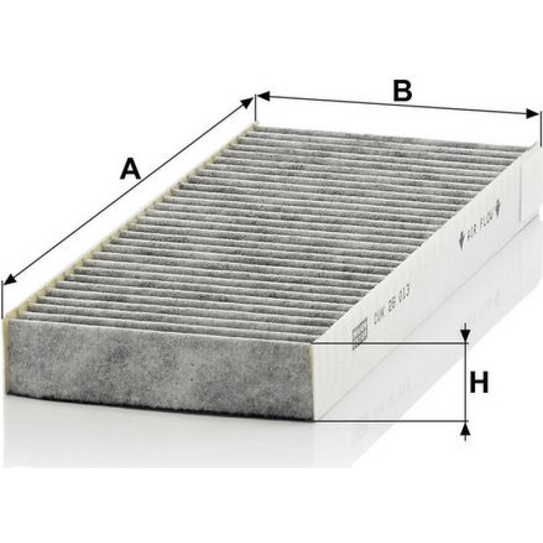 MANN-FILTER CUK 26 013-2 Innenraumfilter, Aktivkohlefilter