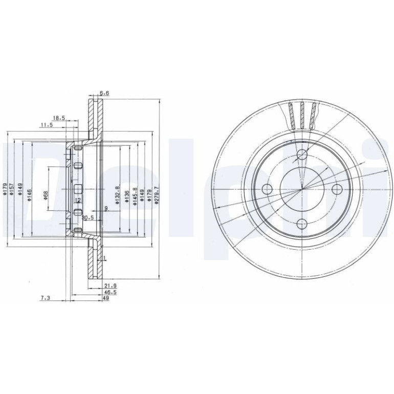 Bremsscheibe BG2784