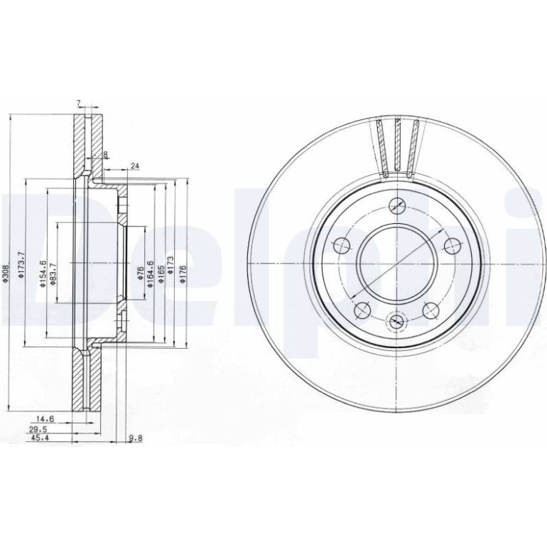 Bremsscheibe BG9891C Bremsscheibe BG9891C