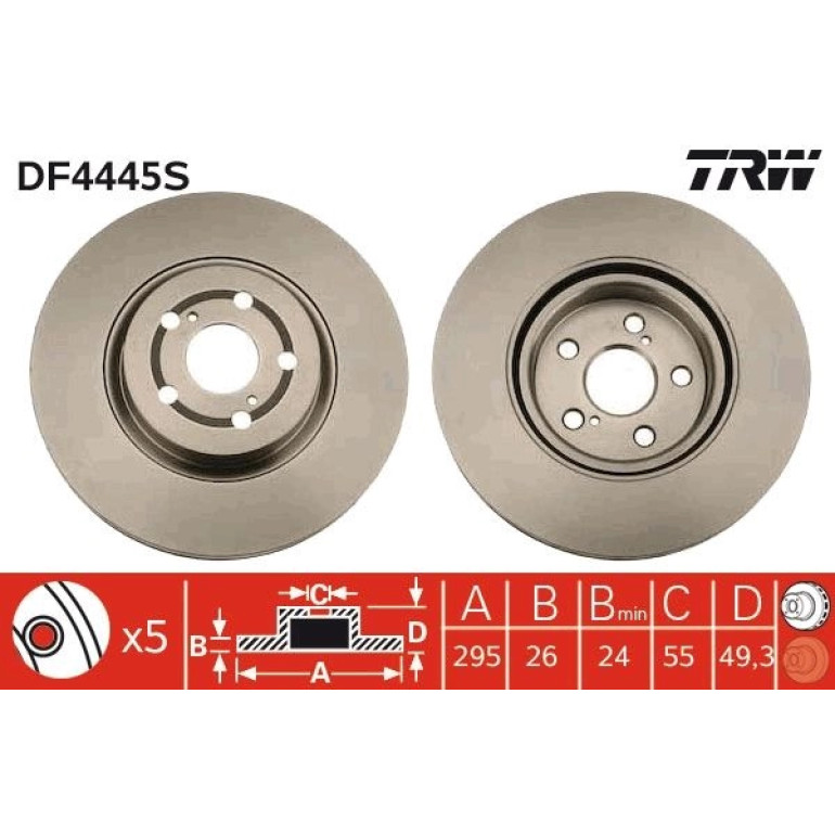 Bremsscheibe DF4445S Bremsscheibe DF4445S