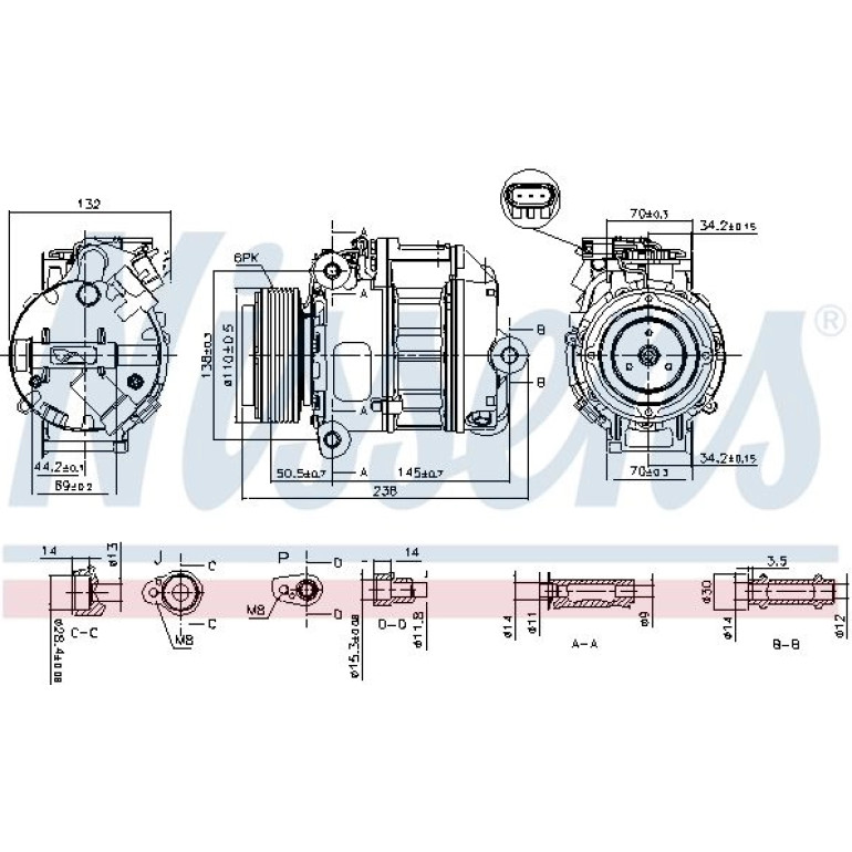 Kompressor, Klimaanlage 890037 Kompressor, Klimaanlage 890037