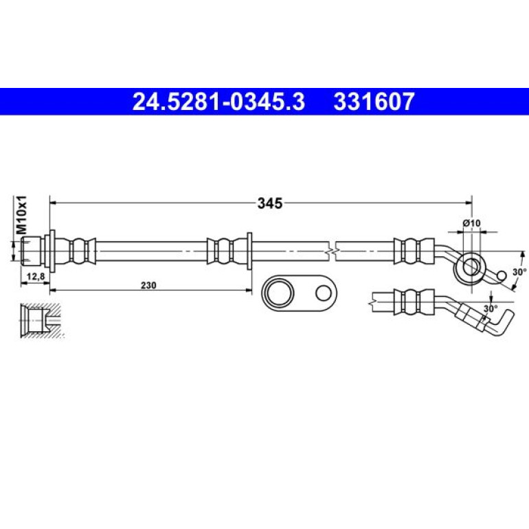 Bremsschlauch 24.5281-0345.3 Bremsschlauch 24.5281-0345.3