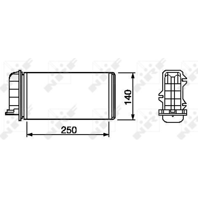 Wärmetauscher, Innenraumheizung 53219 Wärmetauscher, Innenraumheizung 53219