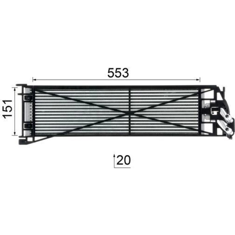 Ölkühler, Automatikgetriebe CLC 306 000P Ölkühler, Automatikgetriebe CLC 306 000P