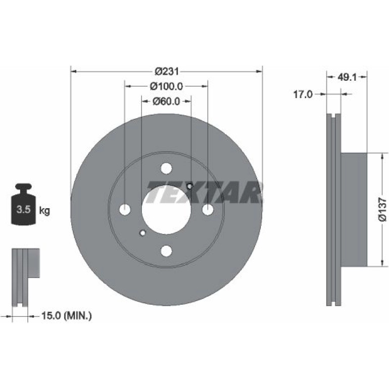 Bremsscheibe 92113300 Bremsscheibe 92113300