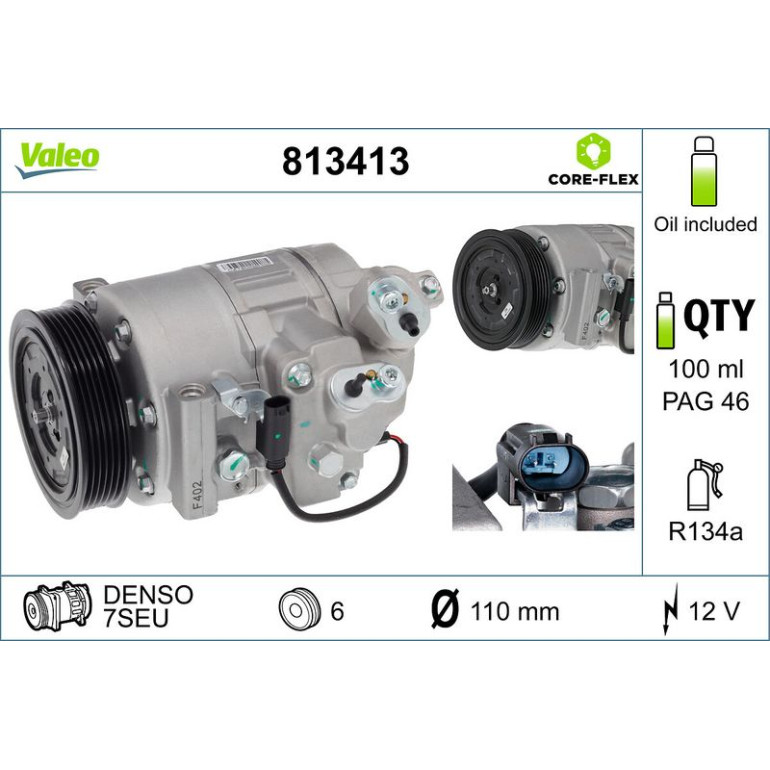 Kompressor, Klimaanlage 813413 Kompressor, Klimaanlage 813413