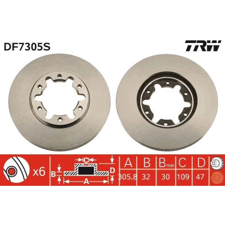Bremsscheibe DF7305S
