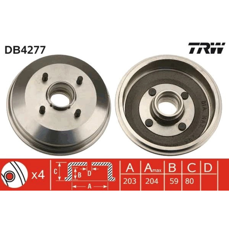 Bremstrommel DB4277 Bremstrommel DB4277