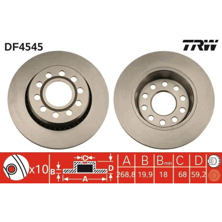 Bremsscheibe DF4545