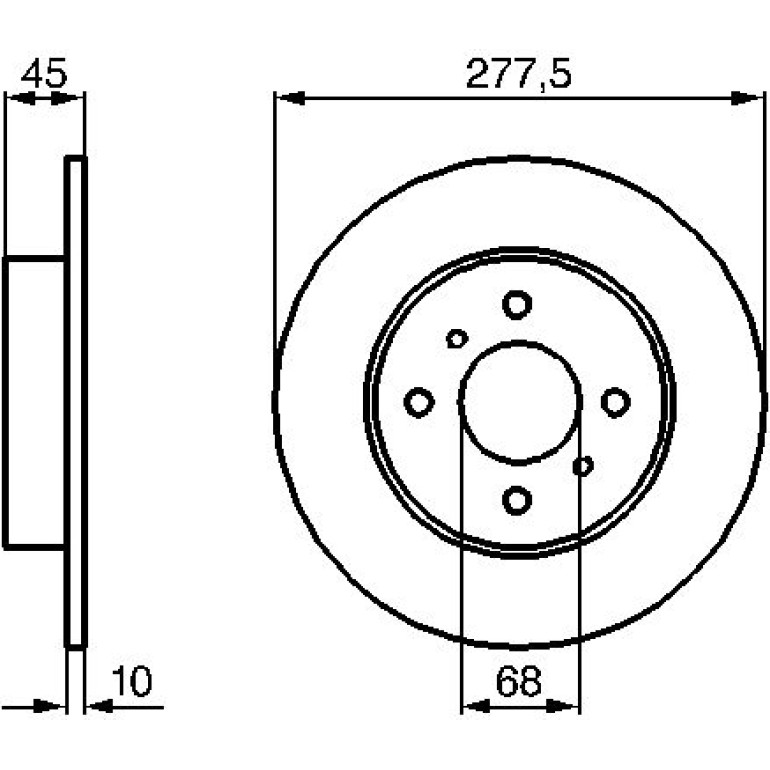 Bremsscheibe 0 986 479 105 Bremsscheibe 0 986 479 105