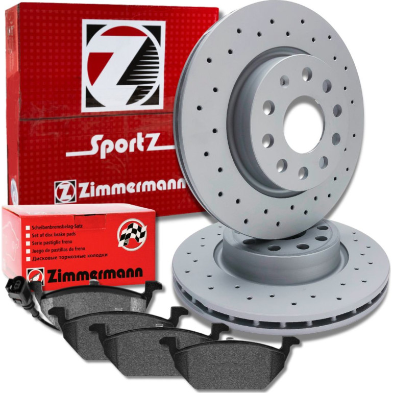 ZIMMERMANN SPORT COAT Z 600.3233.52 Bremsscheibe 280mm + 23131.195.1 Bremsbeläge inkl. Verschleißwarnkontakt ZIMMERMANN SPORT COAT Z 600.3233.52 Bremsscheibe 280mm + 23131.195.1 Bremsbeläge inkl. Verschleißwarnkontakt