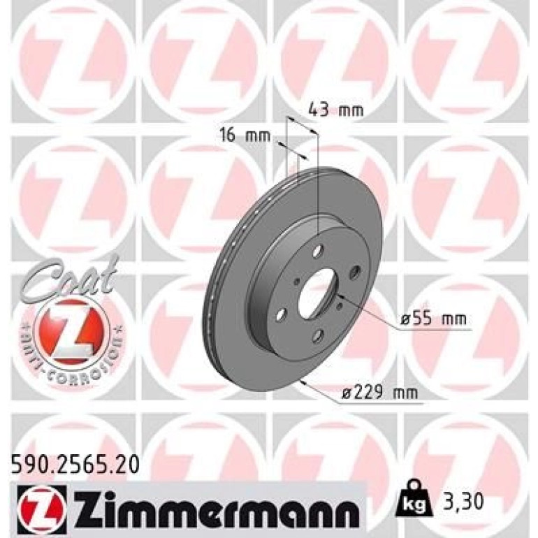 Bremsscheibe 590.2565.20 Bremsscheibe 590.2565.20