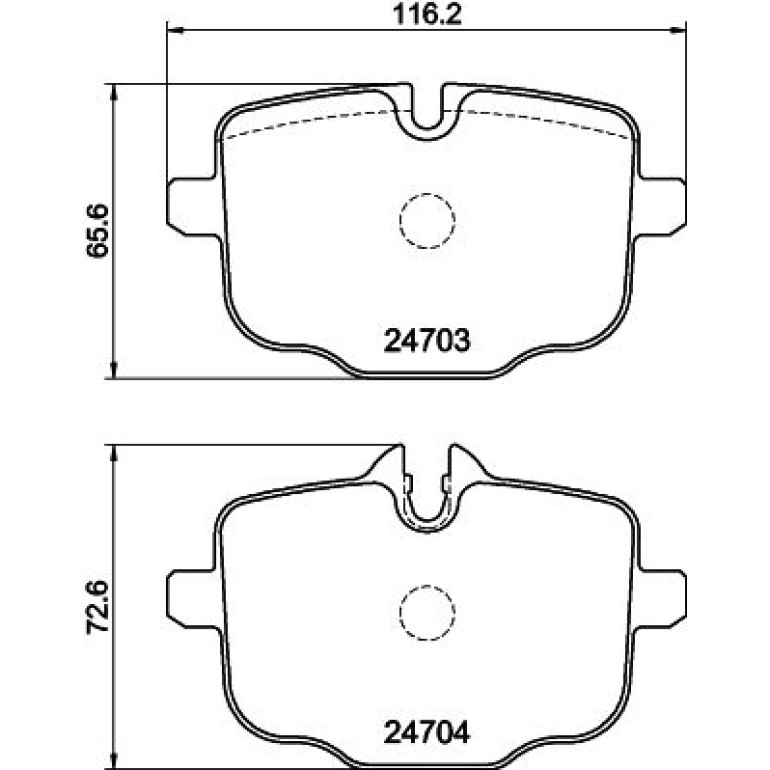 Bremsbelagsatz, Scheibenbremse 8DB 355 021-631 Bremsbelagsatz, Scheibenbremse 8DB 355 021-631