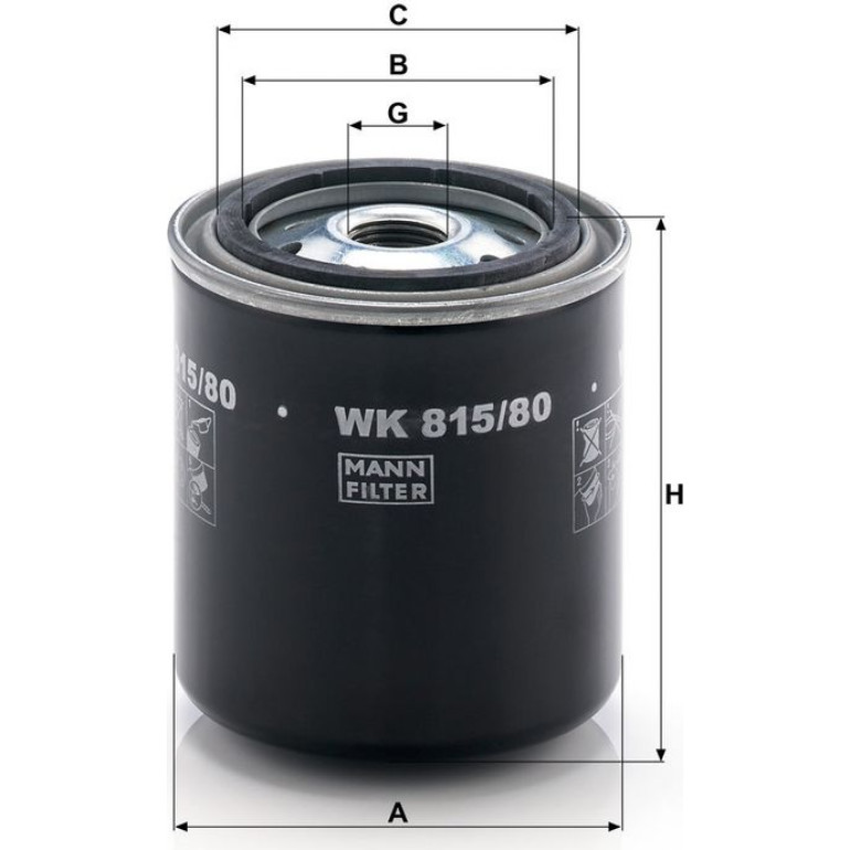Kraftstofffilter WK 815/80