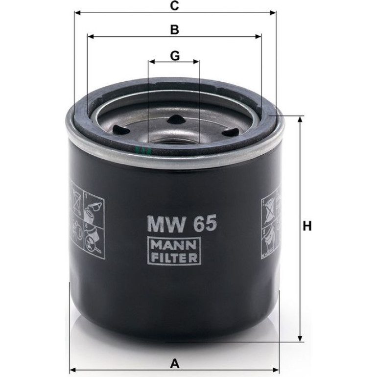 Ölfilter MW 65